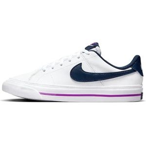 NEW Nike Big Kid's Court Legacy White/Midnight Navy-Mint size 3.5Y